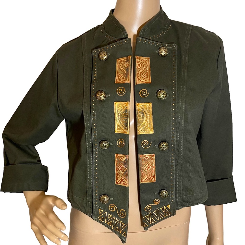 VINTAGE A.C. CLOTHING CROP JACKET  SZ M